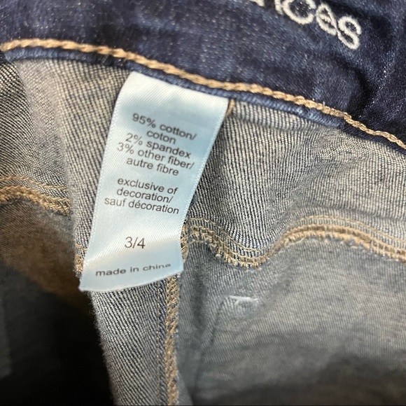 Maurices Blue Mid Rise Raw Hem Crop Jeans - Picture 10 of 10